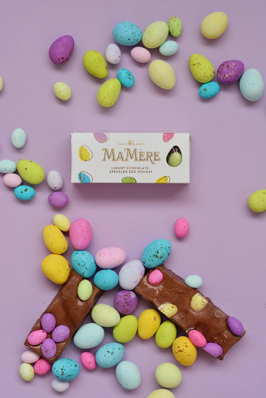 Ma Mère Luxury Chocolate Speckled Egg Nougat bar